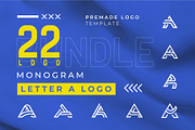 Letter A Monogram Logo, a Branding & Logo Template by BlackSweet_Studio (Thumbnail 1 of 5)