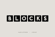 Blocks: A Bold Lettered Font