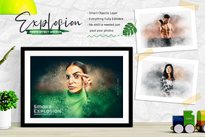 Explosion Dispersion Photo Effect, a Brushes & More by zahidhossainalif
