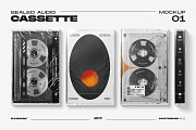 Cassette Mockup Bundle, a Product Mockup by FLYERWRK (Thumbnail 2 of 16)