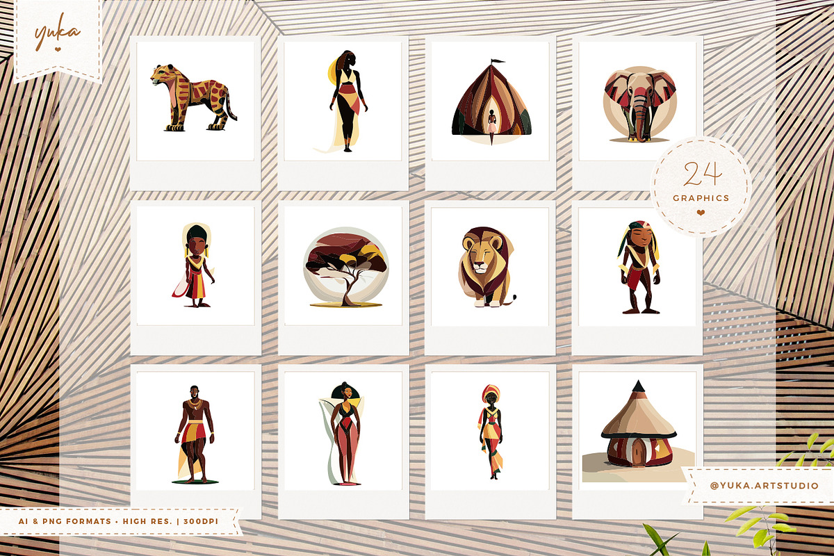 African Tribe & Arabic Nights, an Illustration by Yuka Baby (Photo 3 of 7)