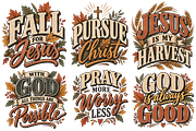 Fall Christian PNG Bundle 24 pics, a Decorative Illustration by ElDesignState (Thumbnail 9 of 33)