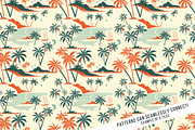 Retro Hawaiian Print Digital Paper, a Pattern Graphic by Chromolume Studio (Thumbnail 6 of 28)