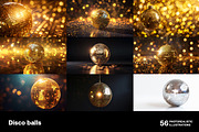 Disco balls. Collection, a Background Graphic by Handmadefont (Thumbnail 6 of 12)