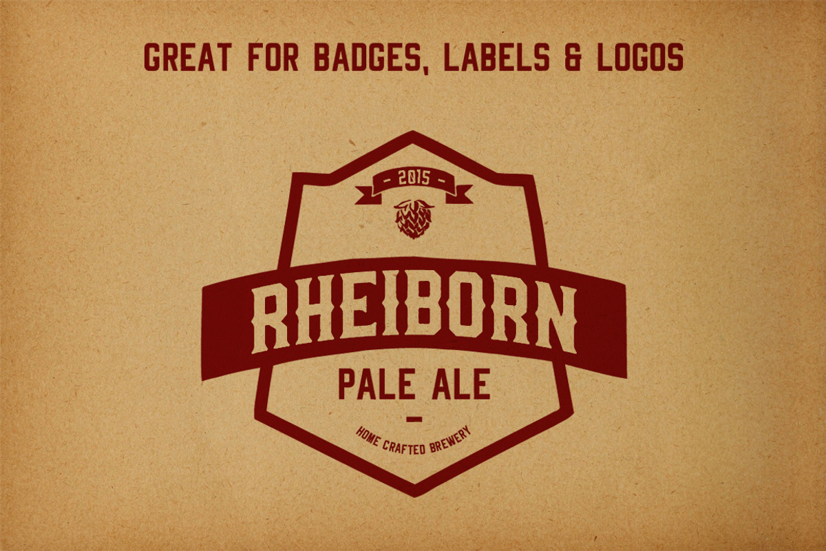 Rheiborn Font Duo + Free Font preview 5
