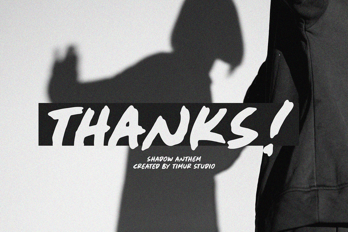 Shadow Anthem Font, a Handwritten Font by Timurtype (Photo 7 of 7)