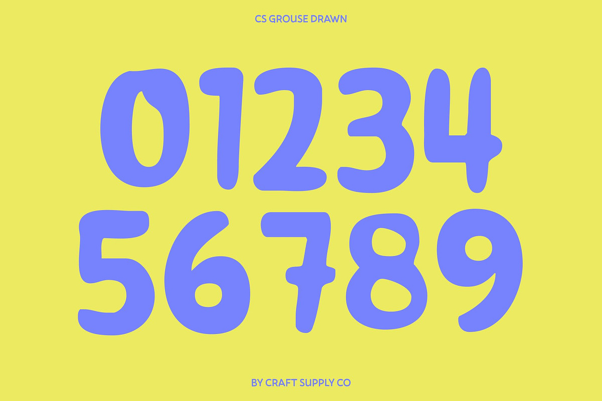 CS Grouse Drawn, a Handwritten Font by Craft Supply Co. (Photo 5 of 8)