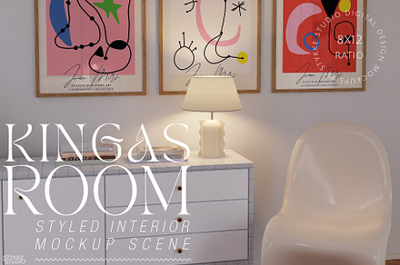 KINGAS ROOM Interior & Frame Mockup