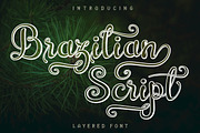 Brazilian Script, a Script Font by Royaltype