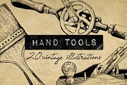 Vintage Hand Tools Illustrations, an Illustration by Hatch Design Workshop (Thumbnail 1 of 7)