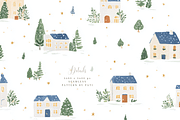 Christmas Winter Village Pattern, a Pattern Graphic by Pati Charm Studio (Thumbnail 6 of 7)