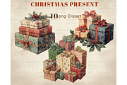 Christmas Present Clipart PNG, an Illustration by Memories By Lea (Thumbnail 7 of 9)