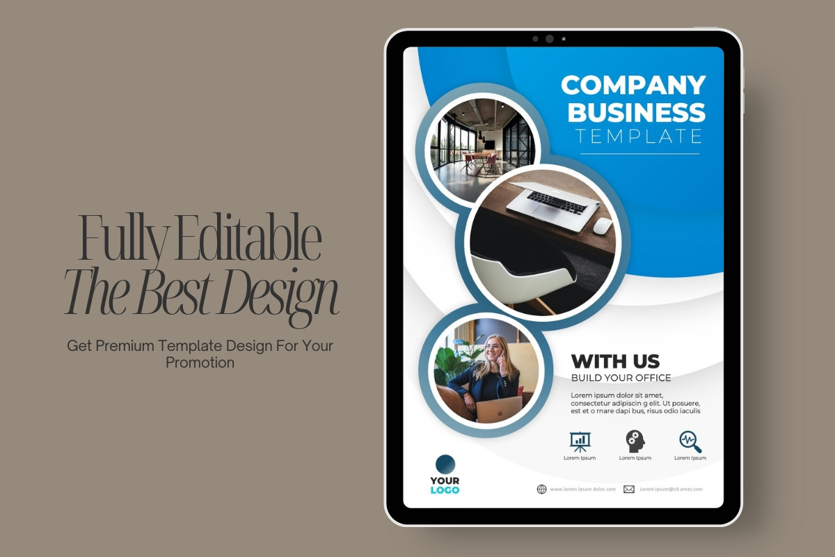 Business Flyer Template, a Flyer Template by ResumeFabs (Photo 1 of 3)