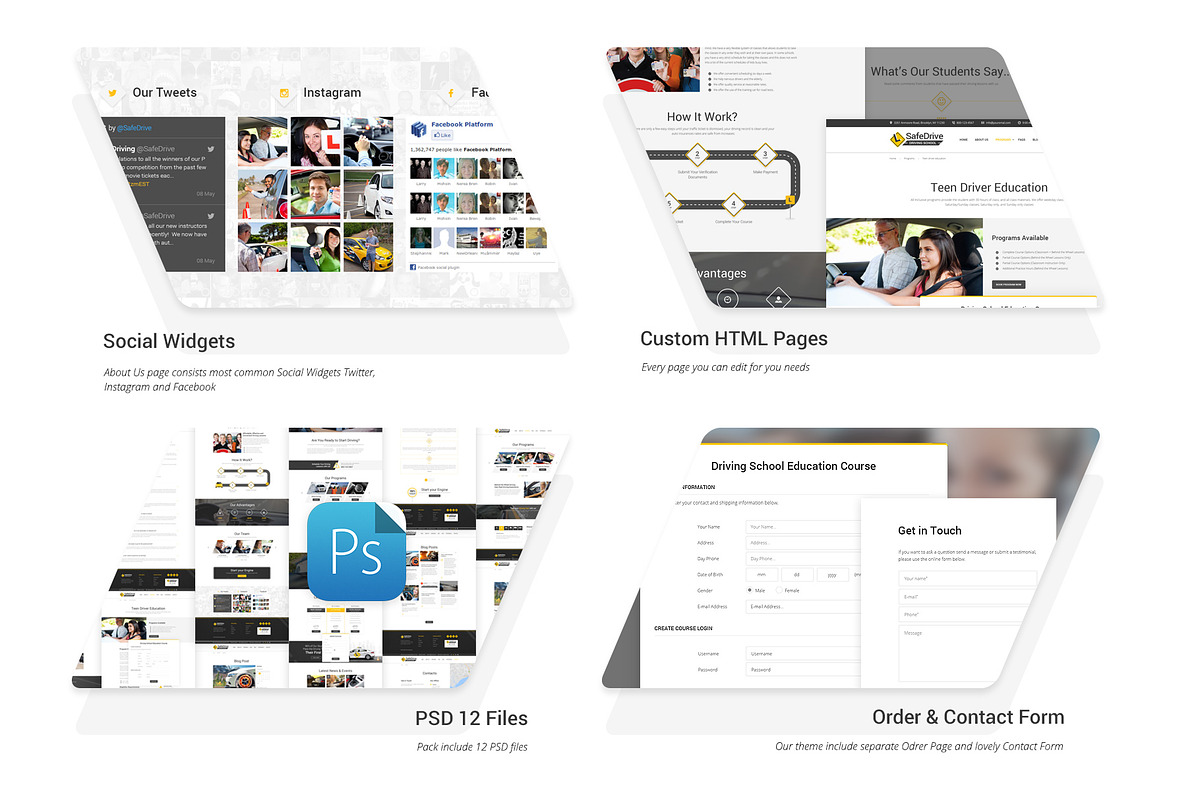 Driving School HTML Template, a HTML Template by TonyTemplates (Photo 4 of 5)