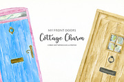 Watercolor Cottage Front Doors, a Person Illustration by Corner Croft (Thumbnail 5 of 8)