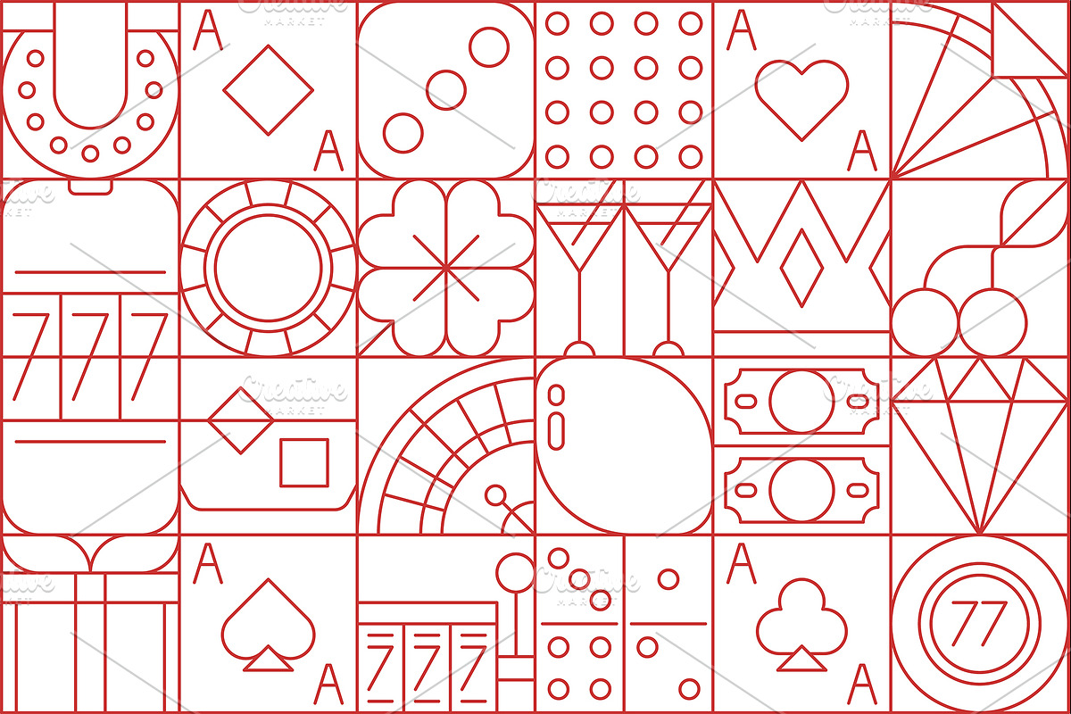 Casino gambling geometric pattern, a Technology Illustration by Vector Tradition (Photo 1 of 3)