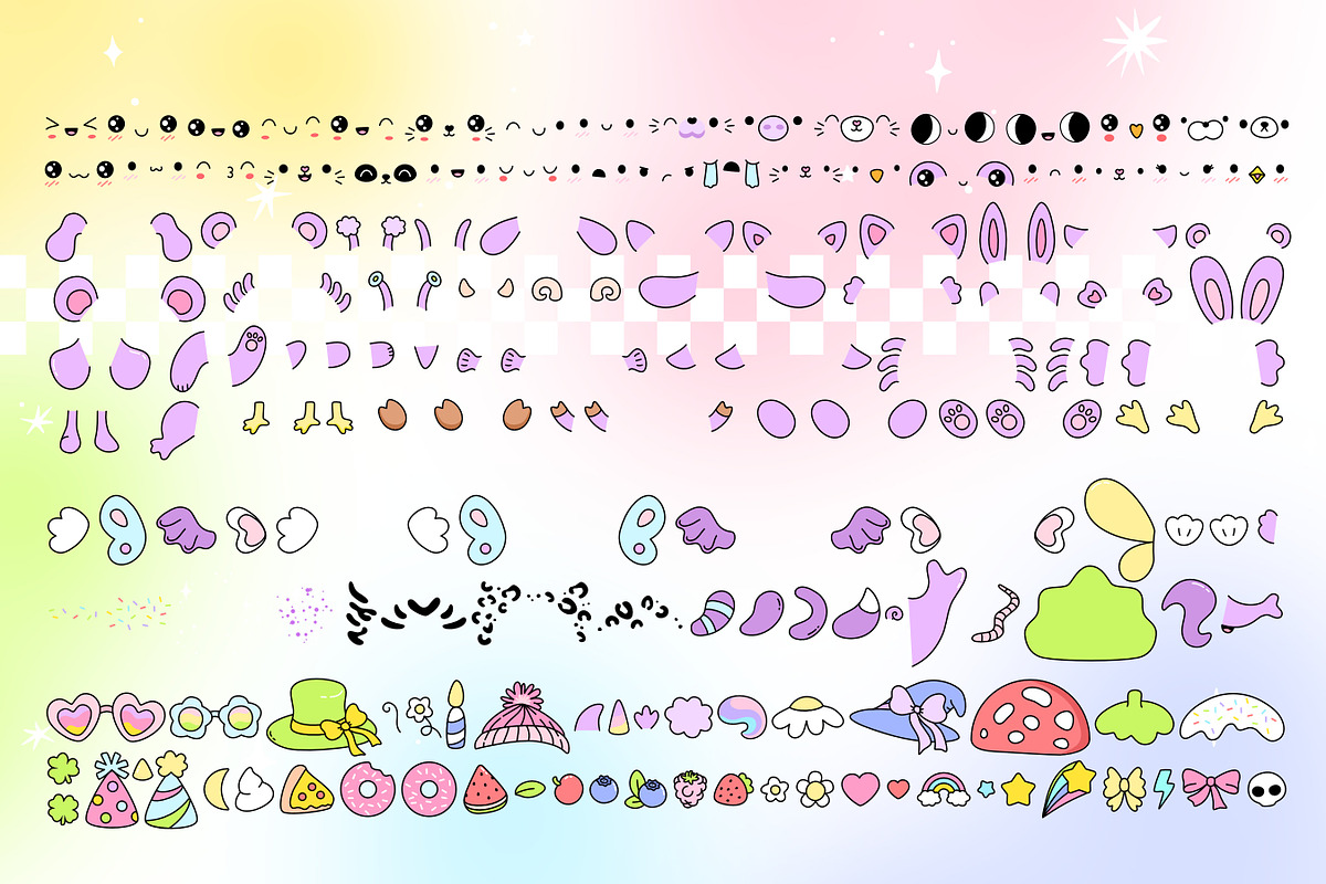 Squishy Creator Character Builder, an Object Graphic by Huxmay (Photo 5 of 12)
