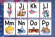 4th of July Alphabet Cards – A-Z, an Education Illustration by Anna Design Studio (Thumbnail 5 of 7)