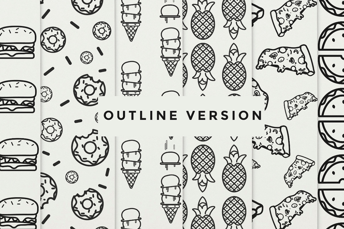 Food lover design kit, a Food Illustration by Andrea De Oliveira (Photo 4 of 7)