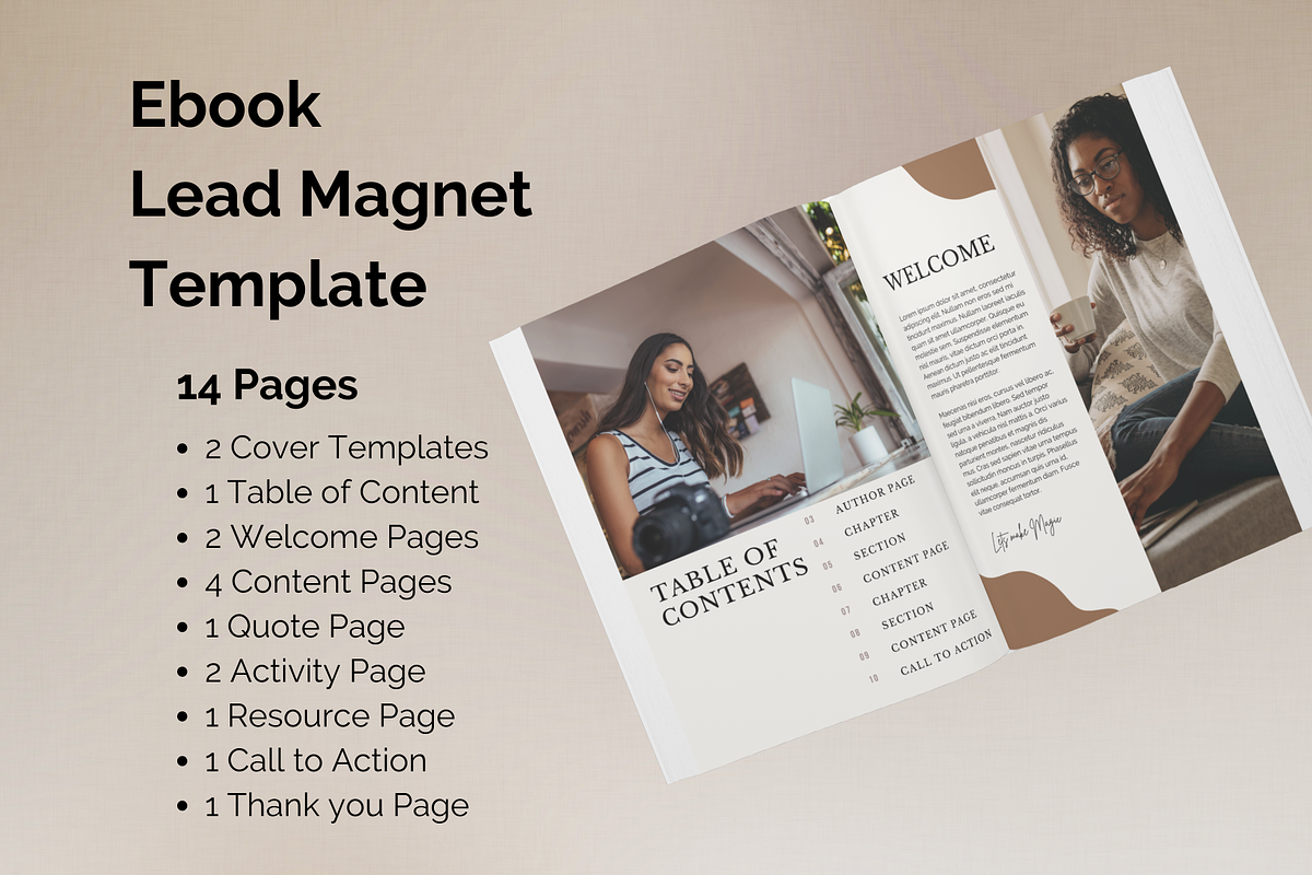 Lead Magnet eBook Template 14 Pages, a Magazine Template by Social Assumptions (Photo 2 of 13)