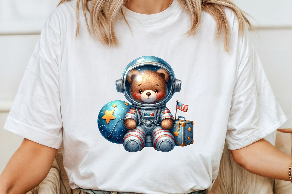 Watercolor Astronaut and Space PNG, an Illustration by Pixels.Craft (Photo 4 of 7)