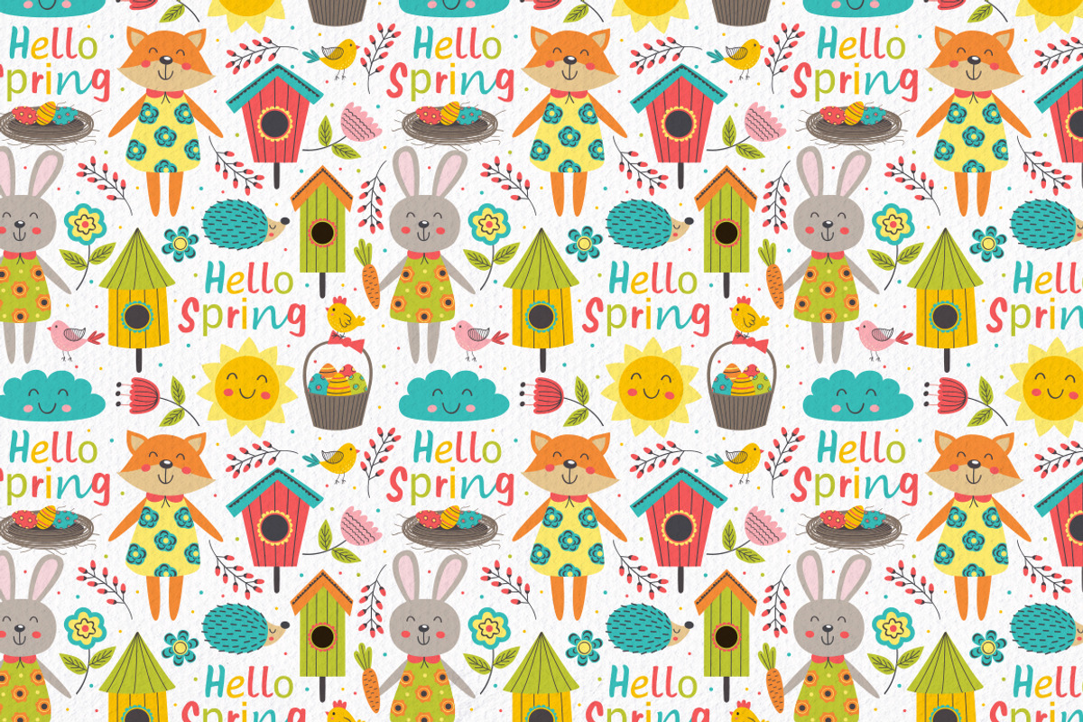 Hello Spring collection, an Animal Illustration by NataKa (Photo 7 of 9)