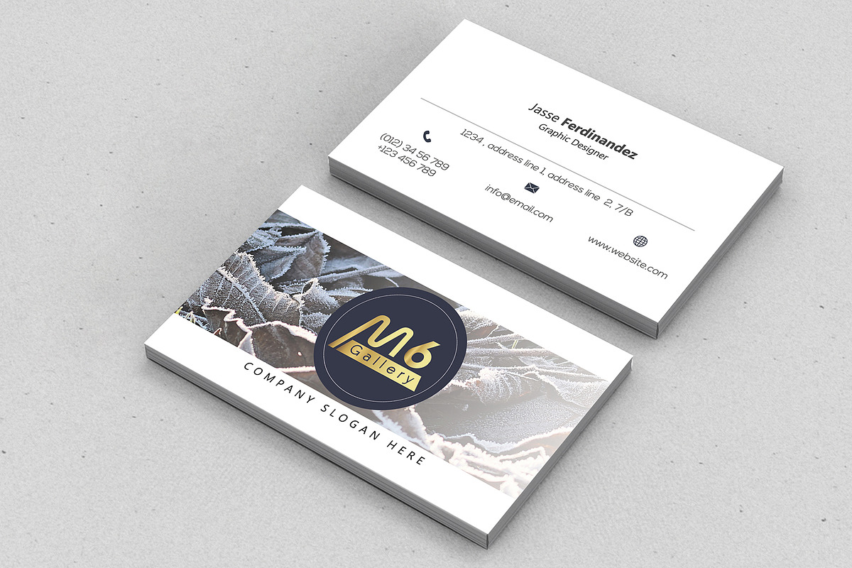 Nature Business Card Template- S46, a Business Card Template by M6 Gallery (Photo 5 of 5)