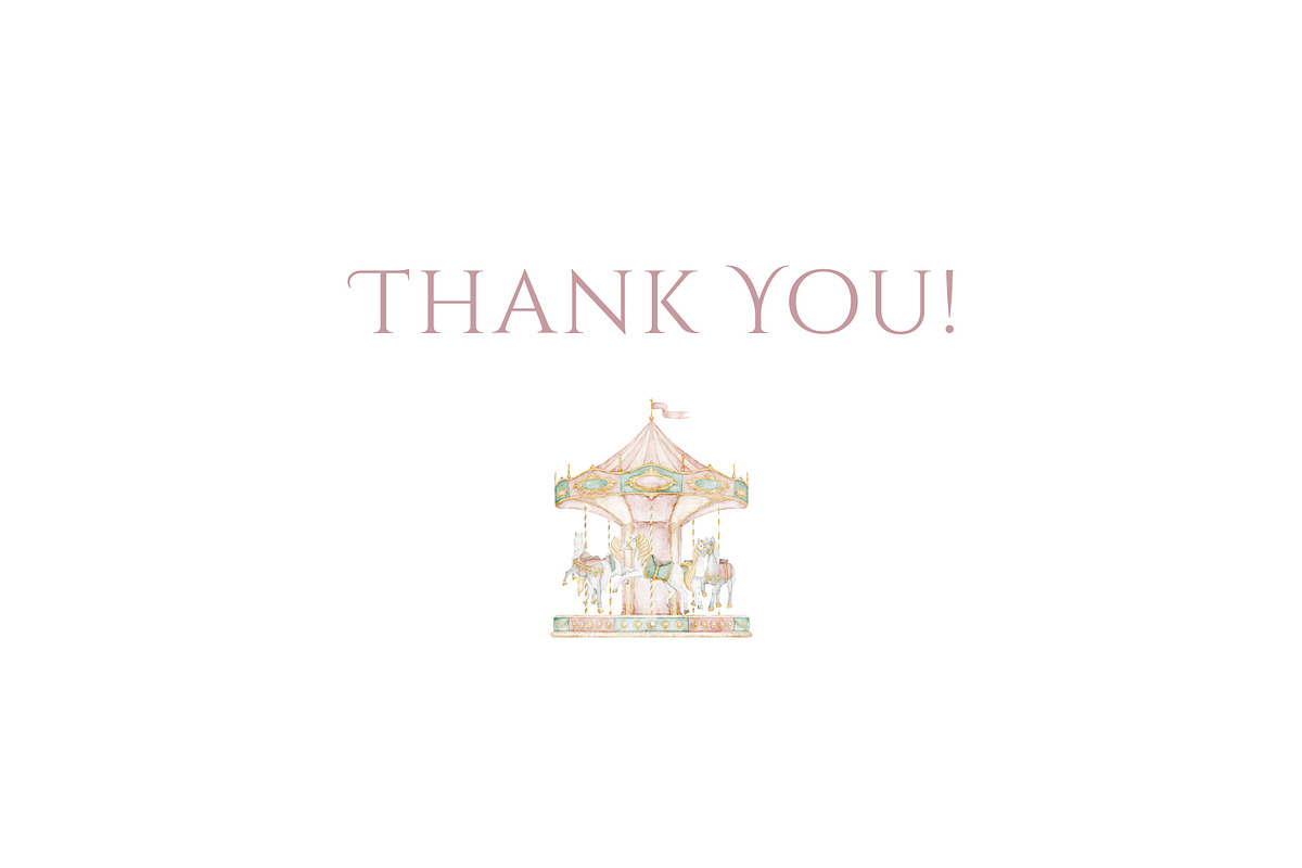 Amusement Park Watercolor Clipart, an Illustration by Alisles (Photo 11 of 11)