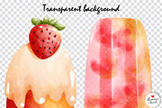 Watercolor Popsicles Clipart, a Food Illustration by Chonnieartwork (Thumbnail 3 of 3)