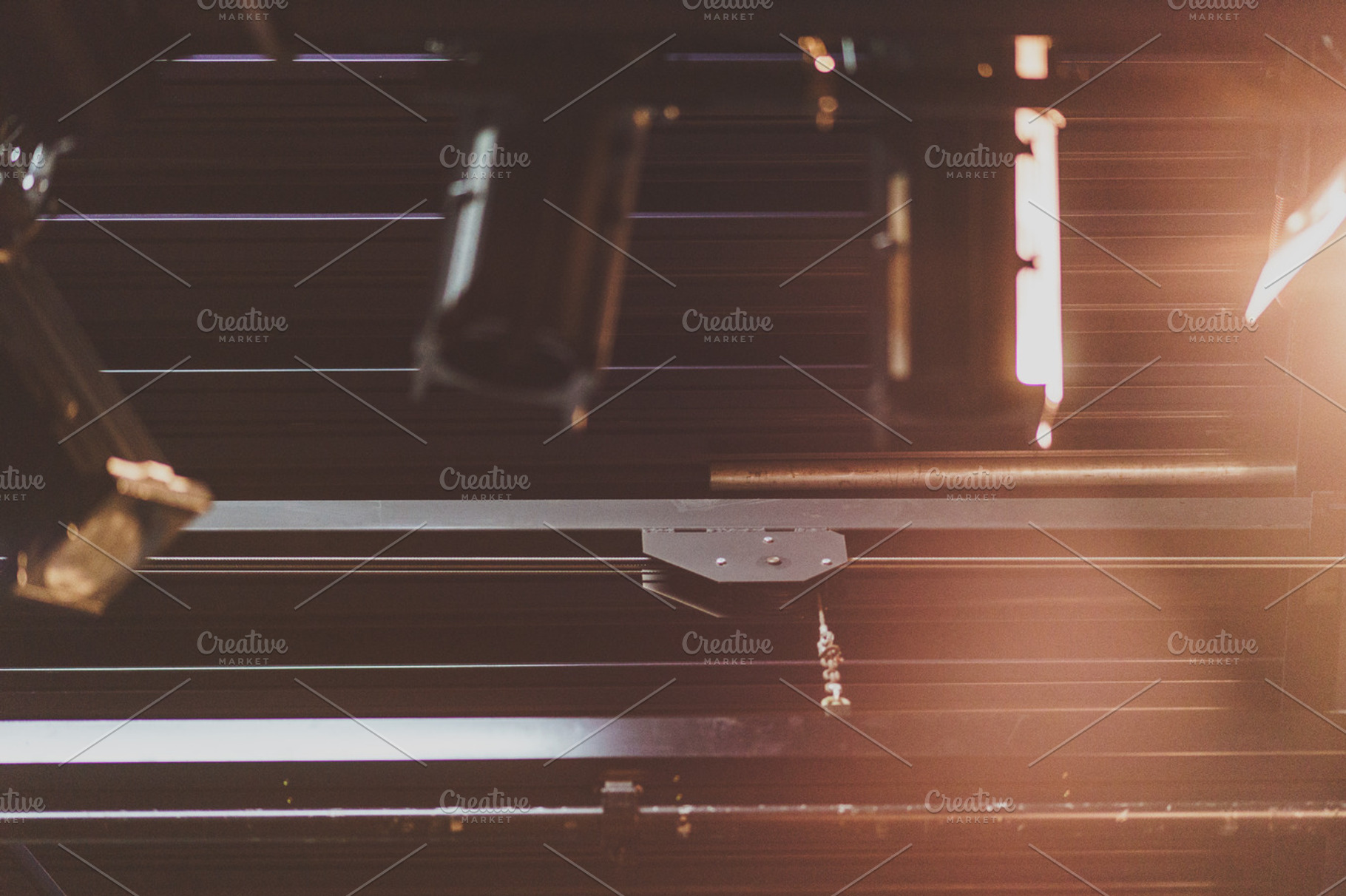 Theatre stage lighting rail system stock photo containing theatre and ...
