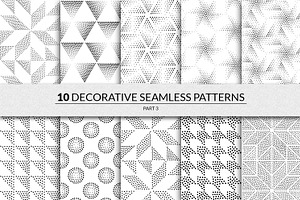 144 Seamless Pointillism Patterns