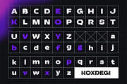 Koxdegi - Modern Futuristic Font, a Sans Serif Font by Typia Nesia (Thumbnail 2 of 11)