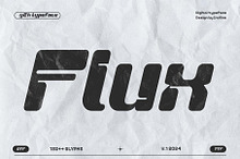 Flux Y2K Futuristic Display Typeface