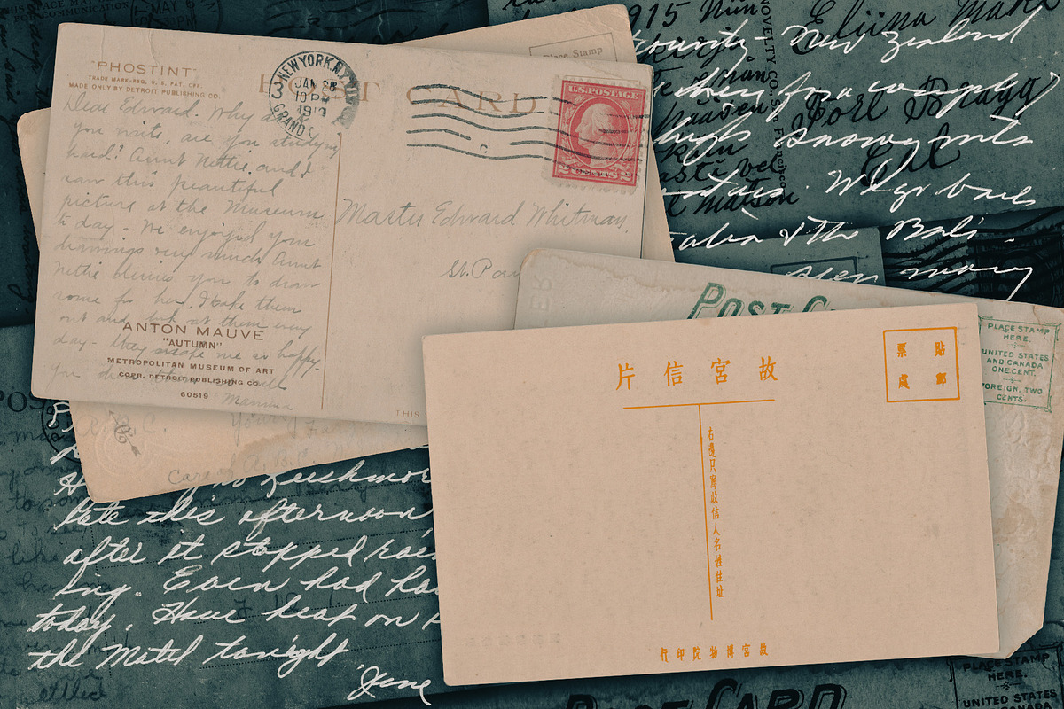 Vintage Postcard Bundle, an Object Graphic by olsonstudios.media (Photo 2 of 3)