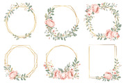 Geometric Floral Frames Set, an Illustration by jahid234 (Thumbnail 9 of 20)