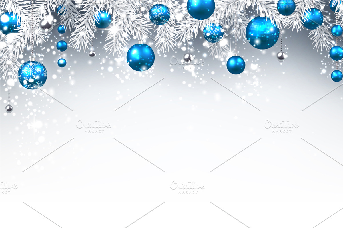 Big blue Christmas and New Year set, a Decorative Illustration by Vjom (Photo 14 of 21)