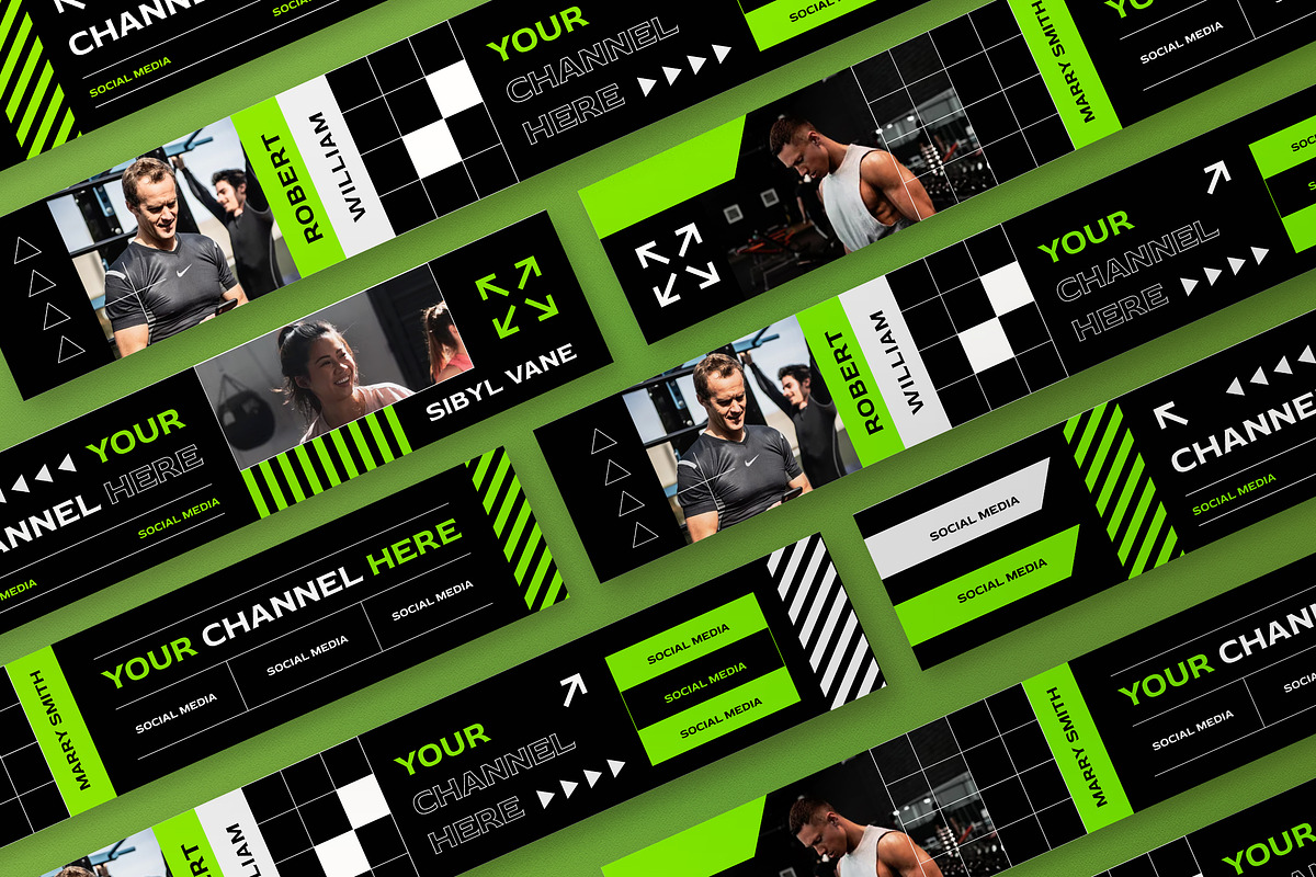Sport Youtube Cover, a Social Media Template by graphicook (Photo 3 of 3)