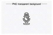 Microphone Device Icons Set, an Outline Icon by Designfour (Thumbnail 5 of 7)