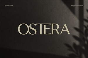 Ostera – Modern Humanist Typeface