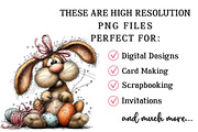 Whimsical Easter Bunny Clipart, an Illustration by OK Design (Thumbnail 4 of 6)