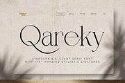 Qareky a Modern & Elegant Serif, a Serif Font by Lettertype Studio (Thumbnail 10 of 20)