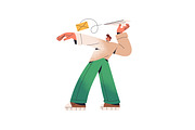 Multitasking, work and life balance, a Person Illustration by PaperTrident (Thumbnail 5 of 9)
