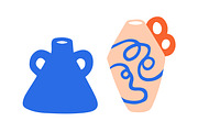 Modern ceramics, flower vases set, a Decorative Illustration by Good Studio (Thumbnail 6 of 7)