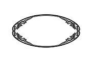 Elegant Oval Ornament Frame Bundle, an Illustration by jahid234 (Thumbnail 11 of 31)