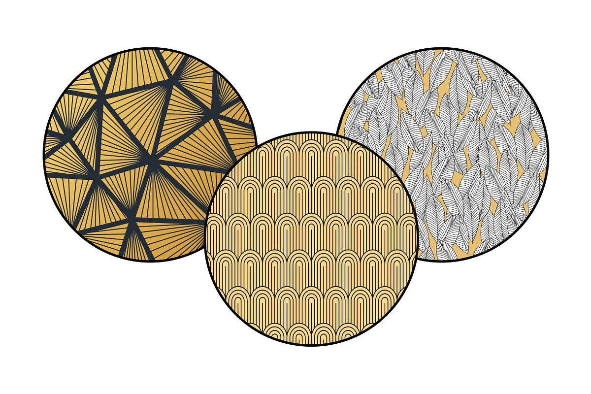 ART DECO Pattern Golden Collection, a Pattern Graphic by LoveDesignShop (Photo 5 of 7)