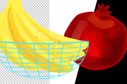 Juicy fruits Clipart collection, an Illustration by ViktoriaLapshyna (Thumbnail 3 of 14)