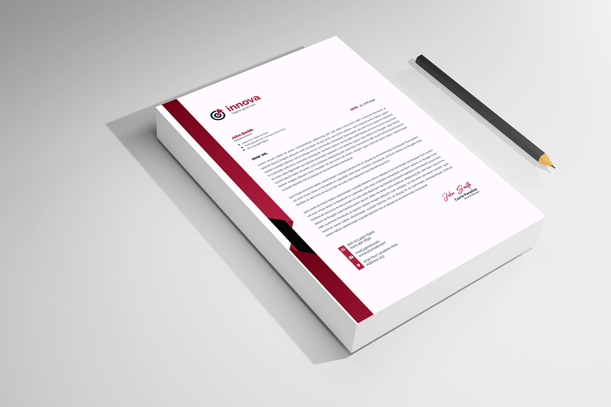 Letterhead design, a Stationery Template by mdmijanur0187 (Photo 5 of 8)