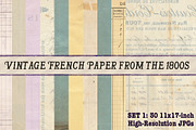 30 Vintage French Papers Pack, a Texture Graphic by Piddix Archives (Thumbnail 1 of 2)