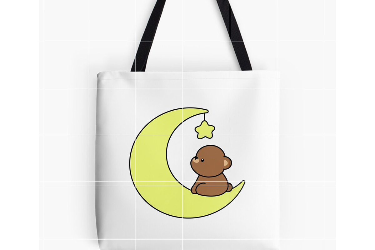 Cute Bear with Moon SVG Bundle, a Graphic by TheHitShop (Photo 8 of 10)