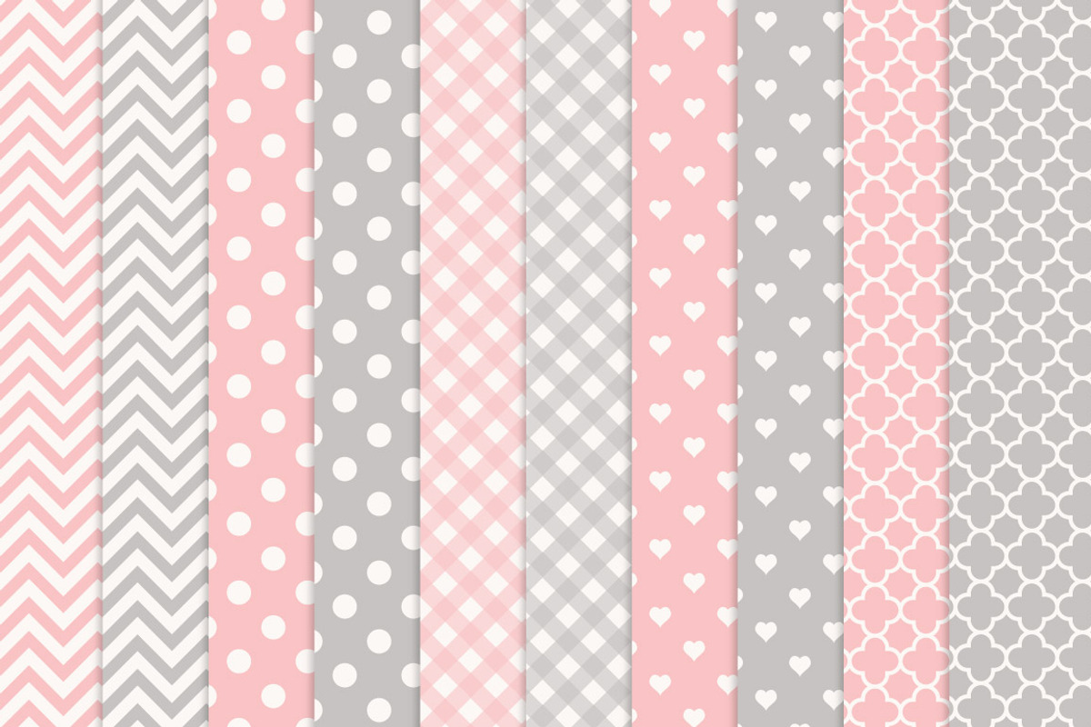 Pink and Grey Elephant Clipart, an Illustration by Amanda Ilkov (Photo 3 of 3)